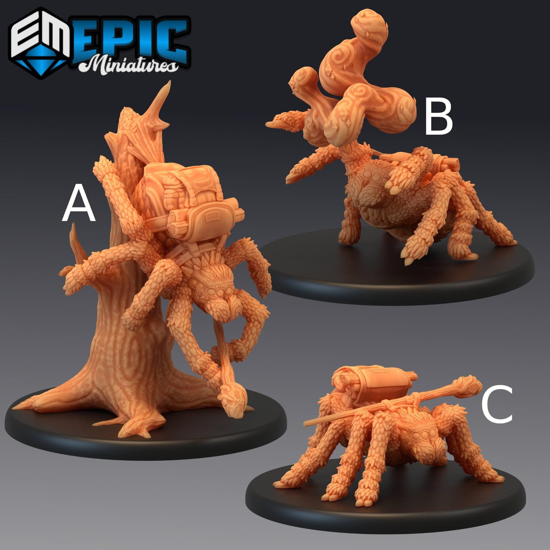 Spider Adventurer Warlock - Epic Miniatures