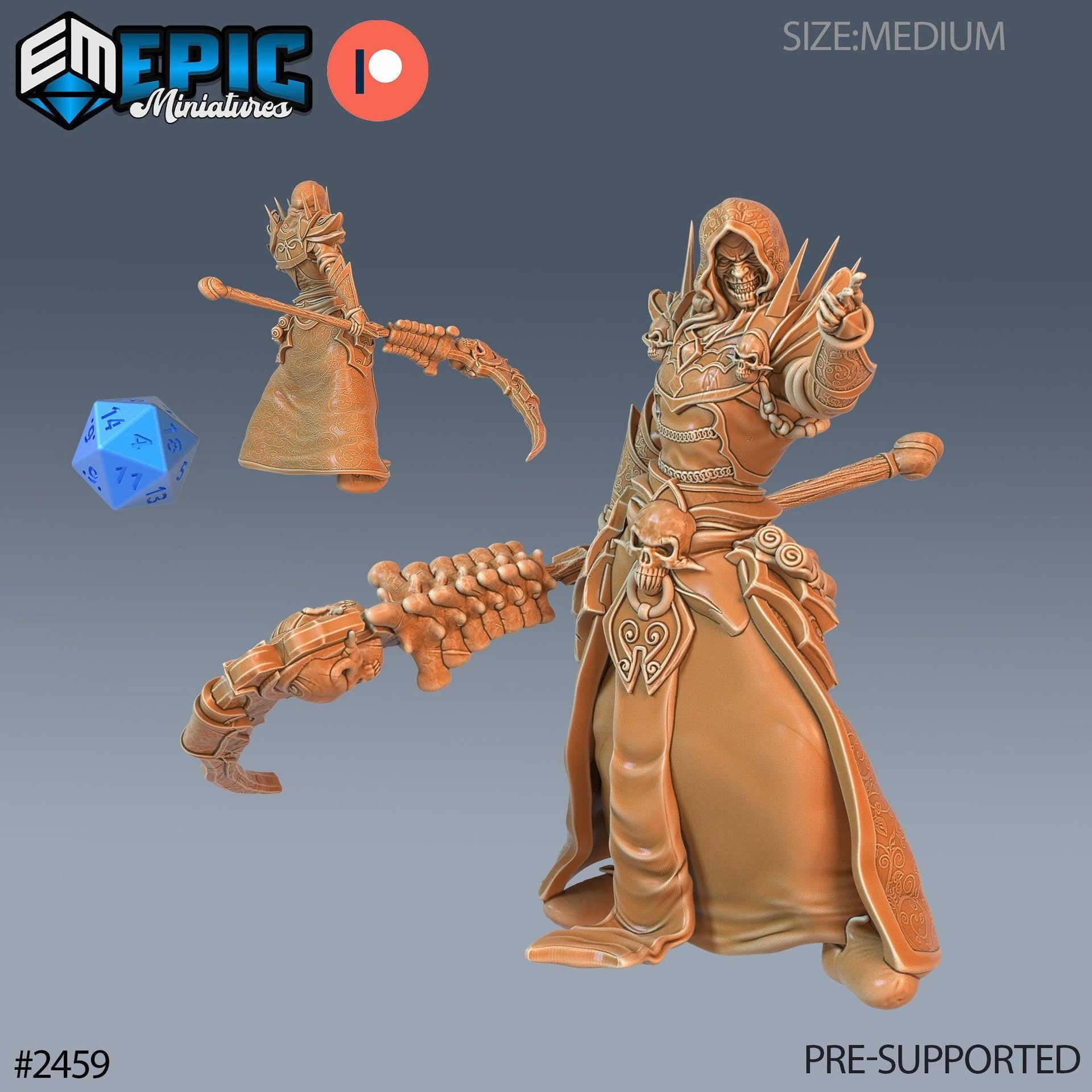 Necromancer Adventurer - Epic Miniatures