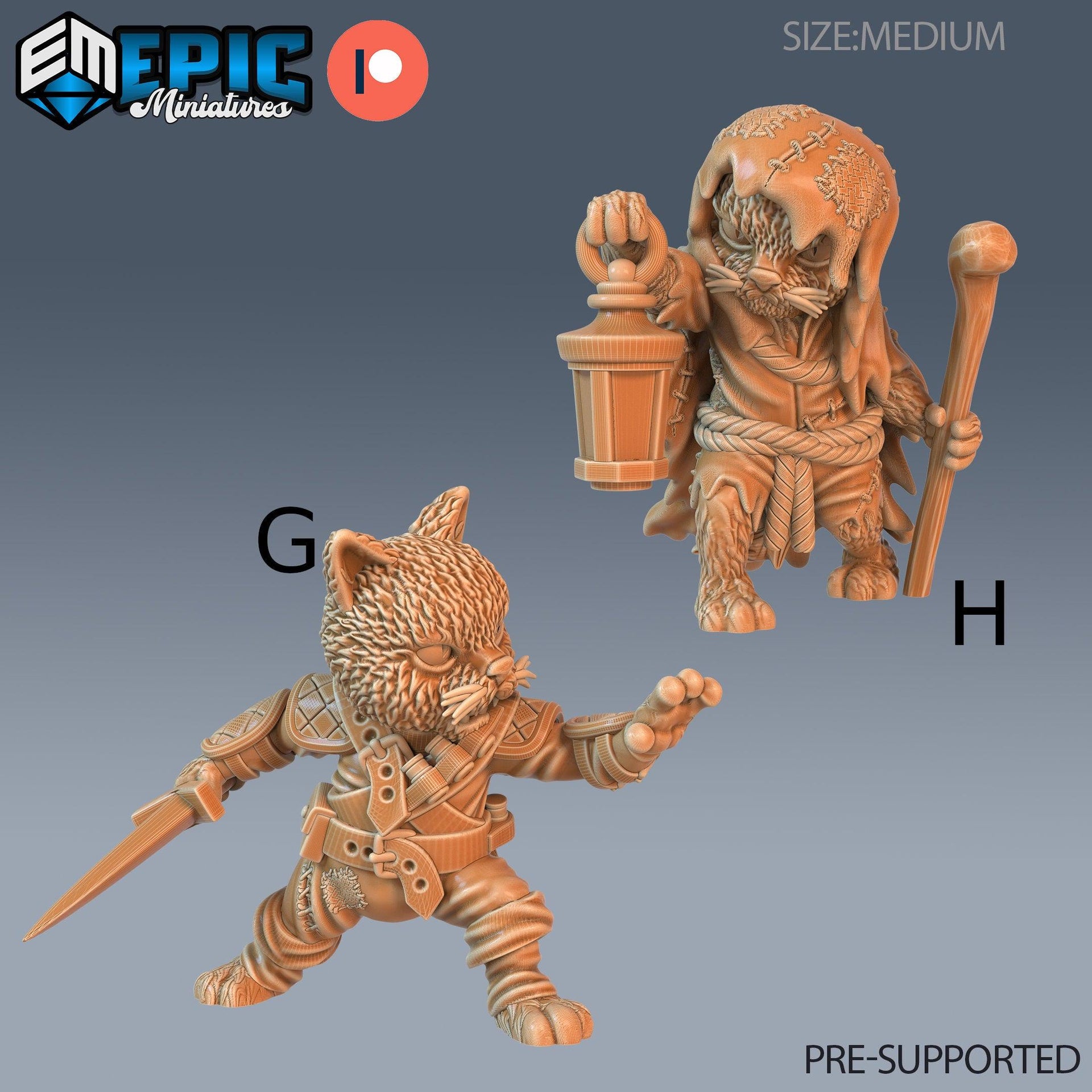 Cat Folk Tribe - Epic Miniatures