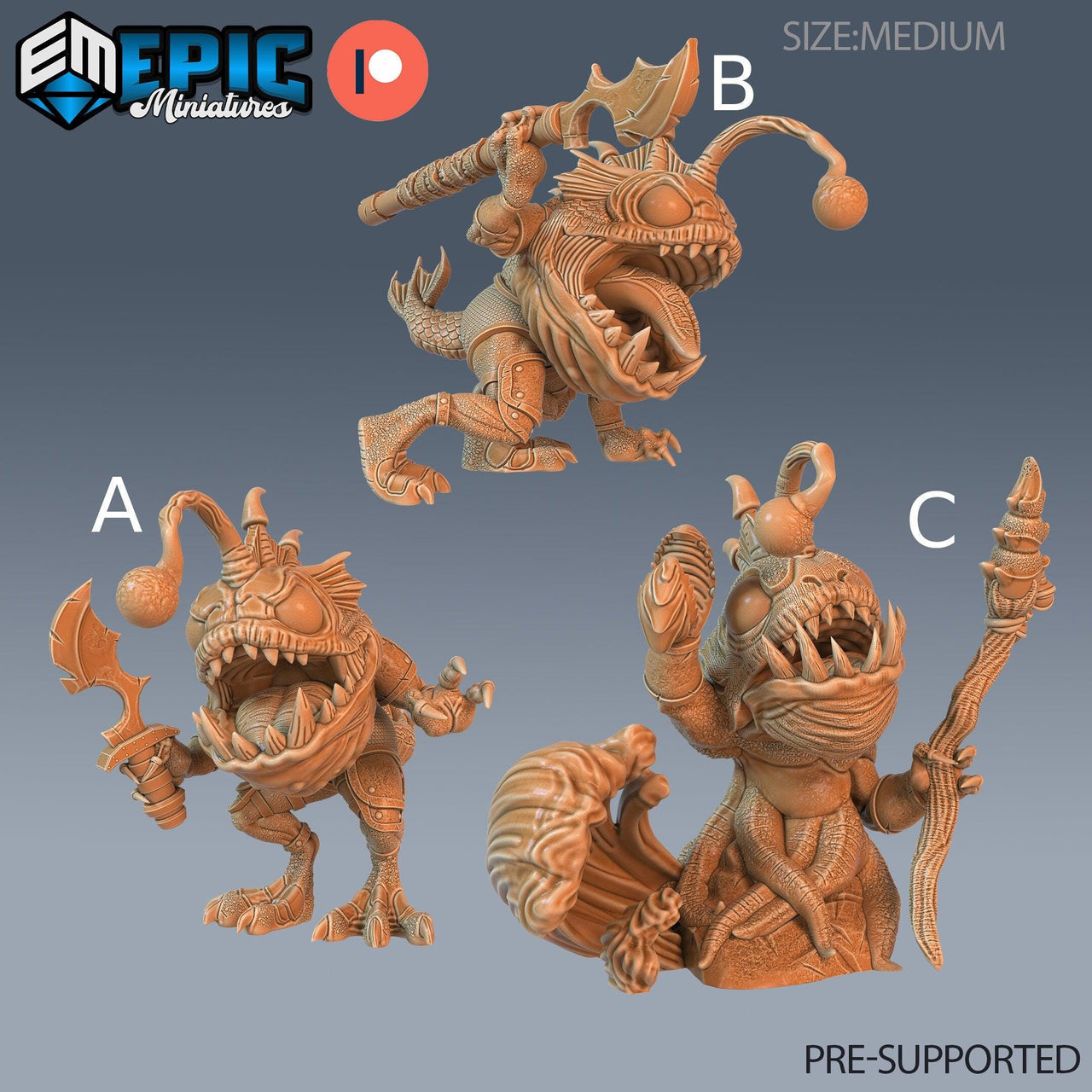 Anglerfish Folk- Epic Miniatures