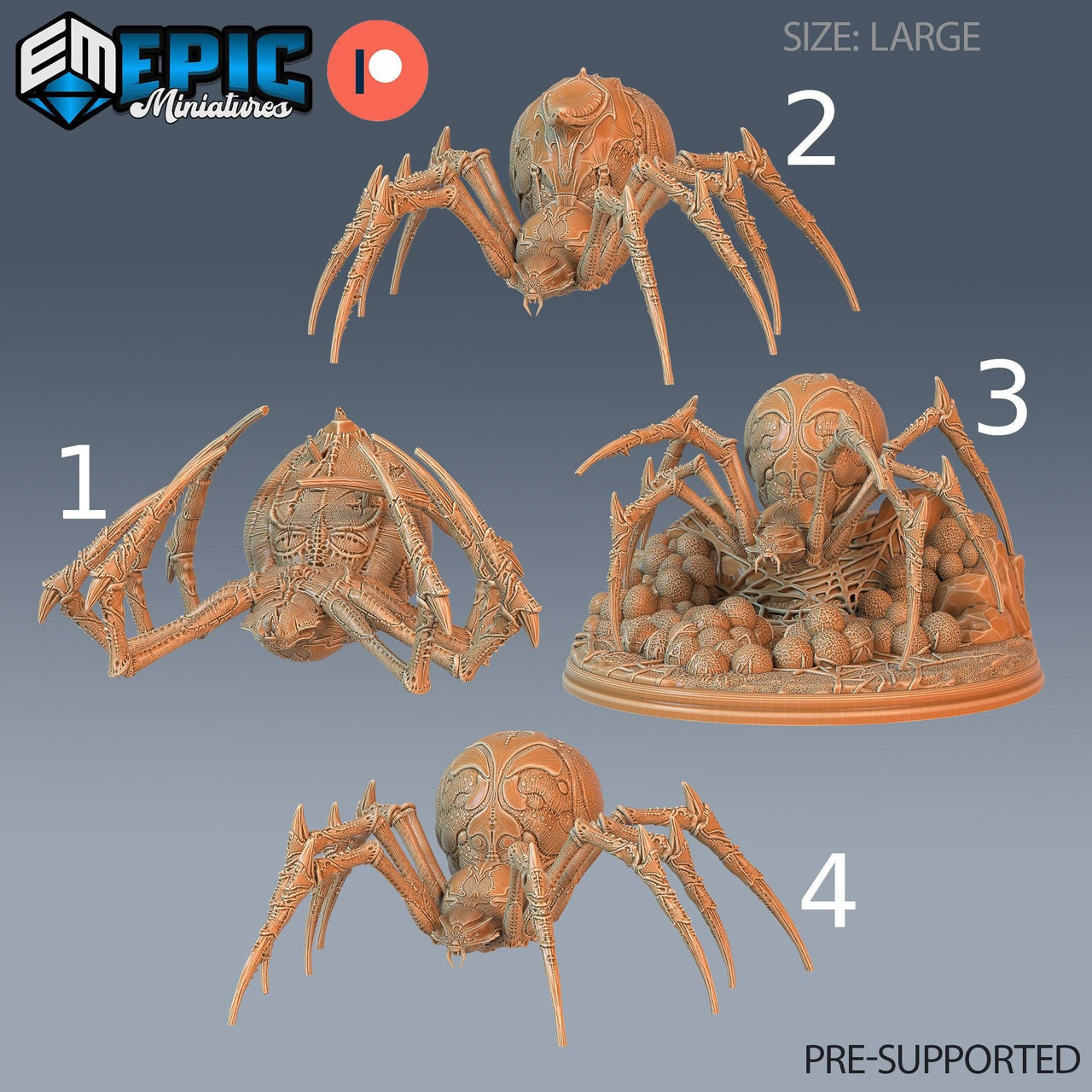Giant Dungeon Spider - Epic Miniatures | Goblin Caves | 28mm | 32mm | Cave