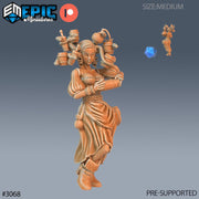 Gorgon Waitress - Epic Miniatures | 28mm | 32mm | Medusa | Tavern | Bartender