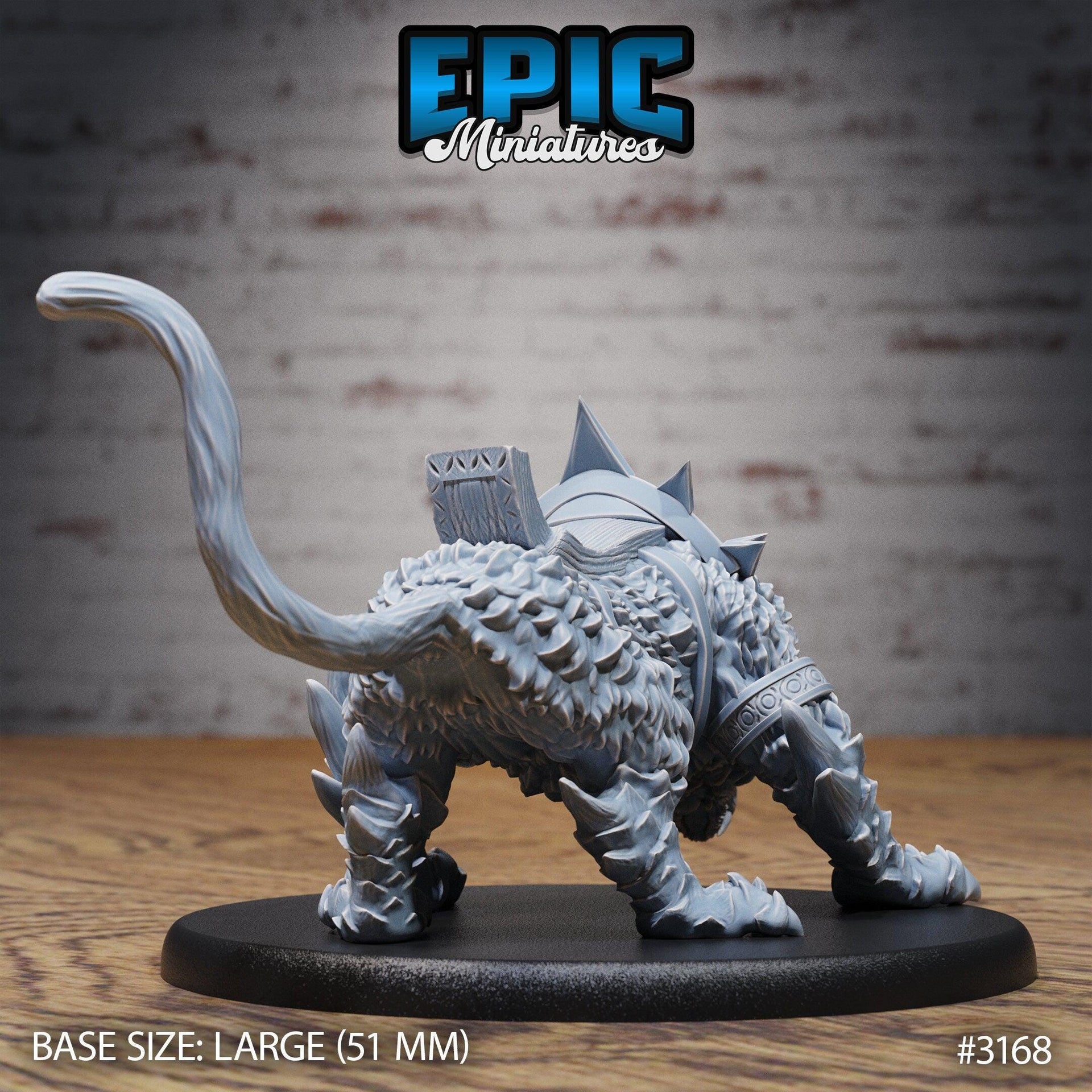 Draconic Tiger - Epic Miniatures | 28mm | 32mm | Mount | Lion | Elemental