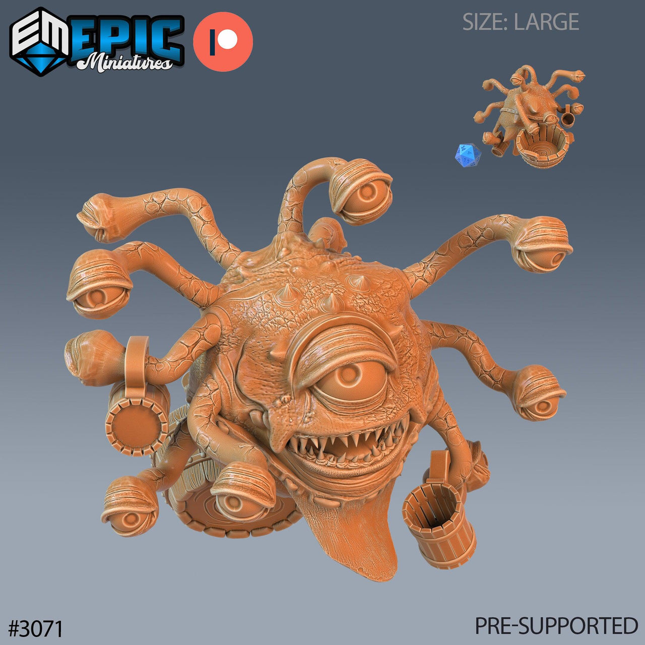 Eye Tyrant Tavern Worker - Epic Miniatures | 28mm | 32mm | Bartender | Server