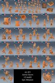 Elf Ranger Female Player Character- Epic Miniatures | 28mm | 32mm | Mercenary | Scout | Archer