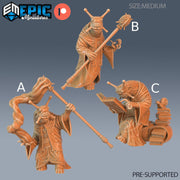 Snail Mage - Epic Miniatures | 28mm | 32mm | Mushroom Folk | Sorcerer | Wizard | Slug