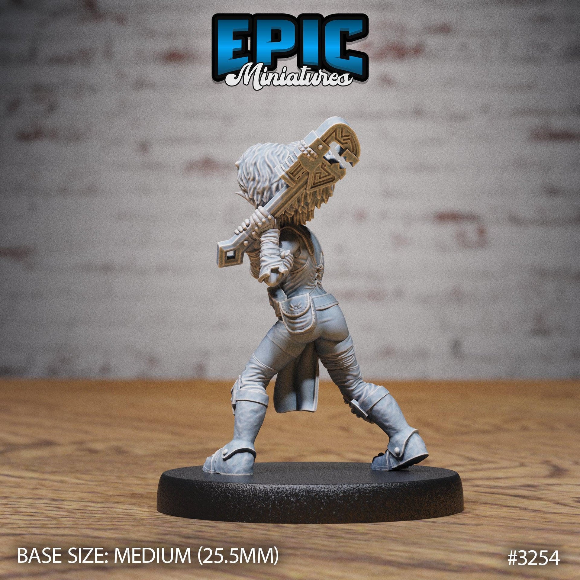 Gnome Tinkerer Female - Epic Miniatures | Steam Inventions | 28mm | 32mm | Steampunk | Engineer | Arcanist | Inventor