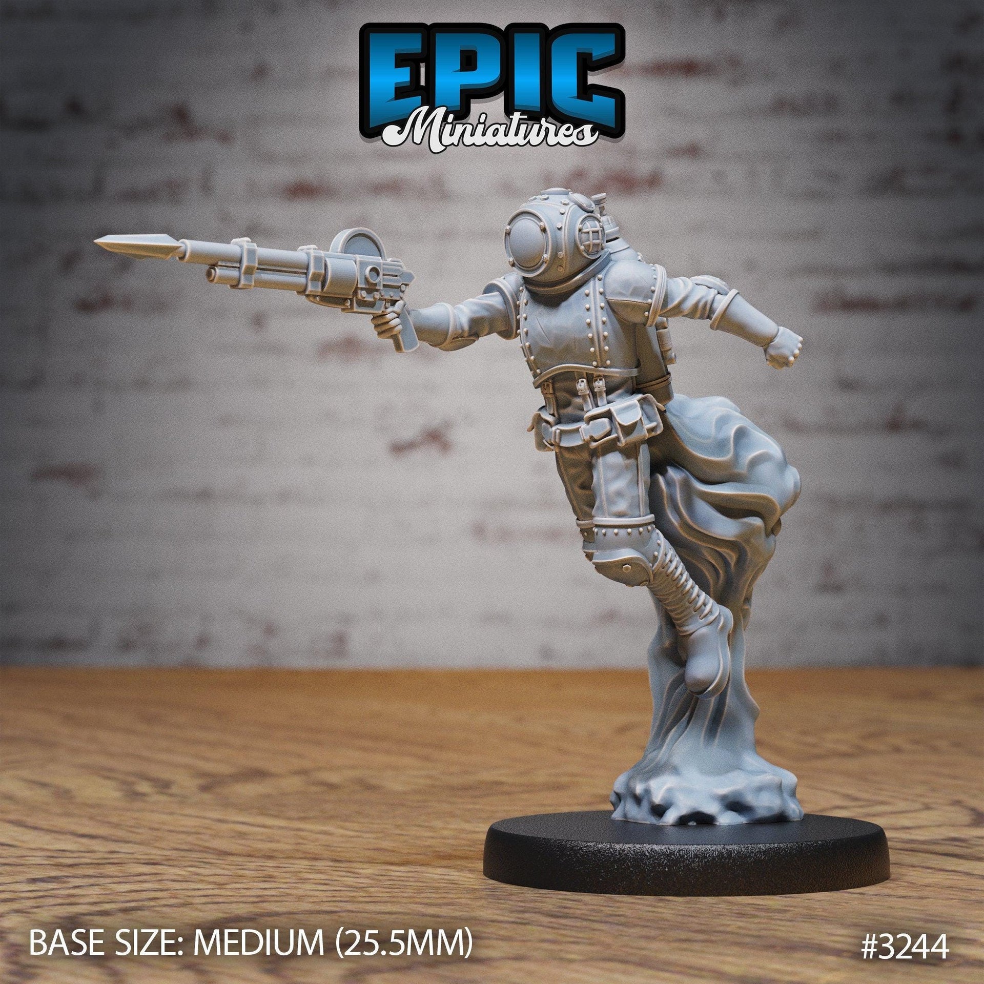 Pressure Diver - Epic Miniatures | Steam Inventions | 28mm | 32mm | Steampunk | Deep Sea | Sailor