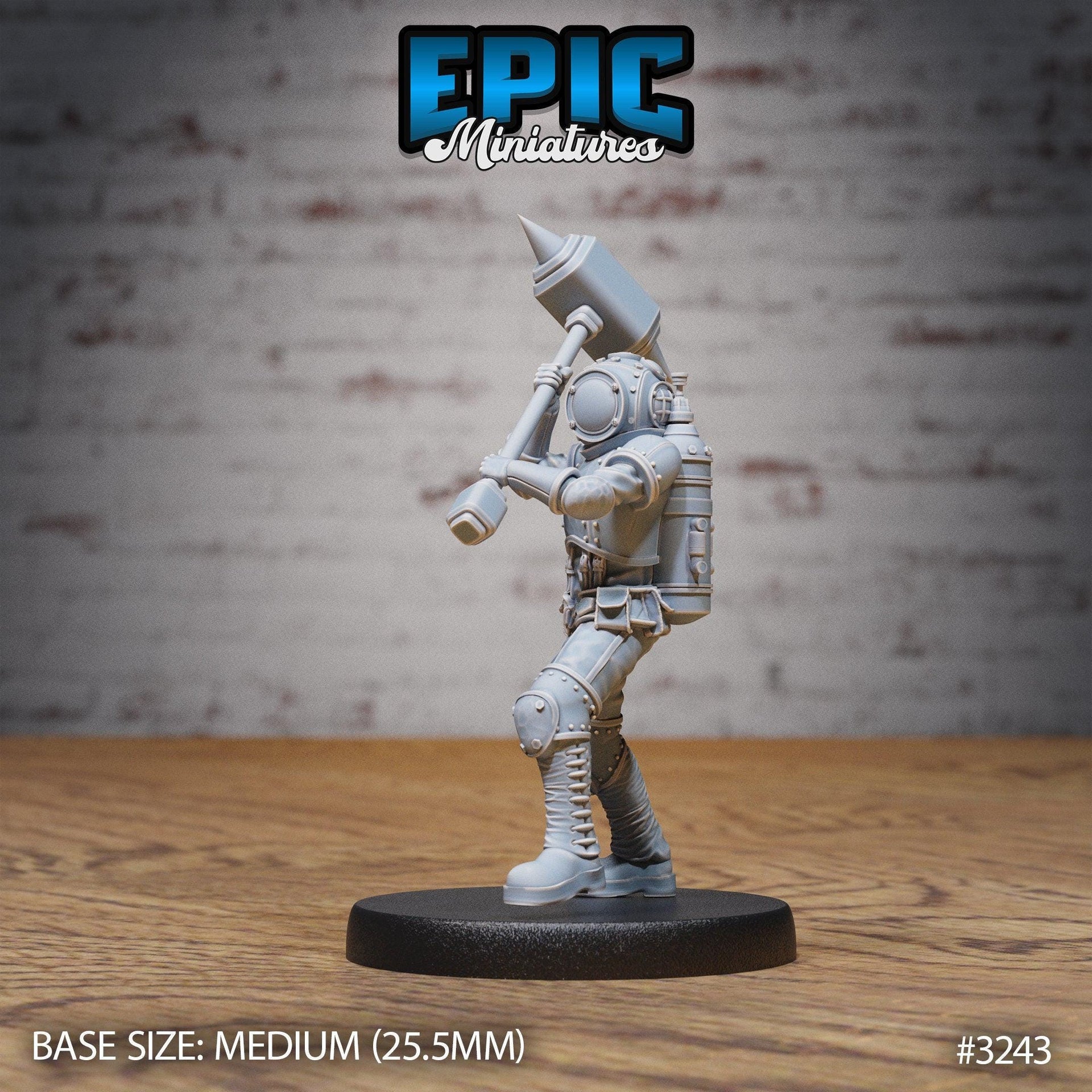 Pressure Diver - Epic Miniatures | Steam Inventions | 28mm | 32mm | Steampunk | Deep Sea | Sailor