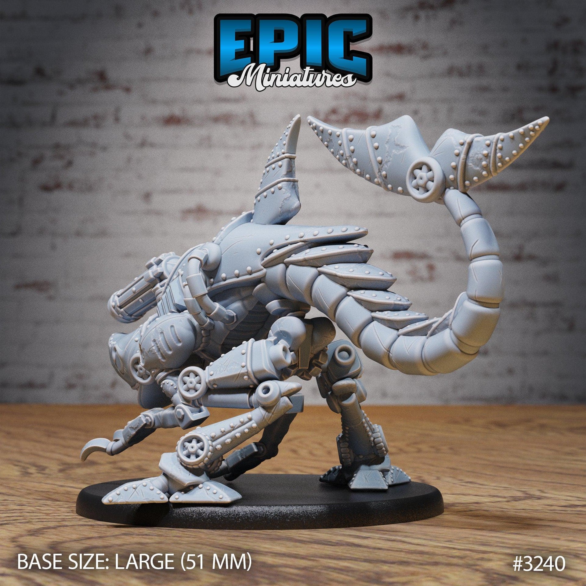 Steam-Tech X1100 Sharknator  - Epic Miniatures | Steam Inventions | 28mm | 32mm | Shark | Steampunk | Robot | Mech