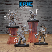 Undead Pirate Crew - Epic Miniatures | 32mm | Pirate Scourge | Captain | Zombie | Skeleton | Sailor