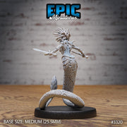 Gorgon Sisters Medusa - Epic Miniatures | 32mm | Insectoid Jungle | Snake | Fighter | Champion | Medusa