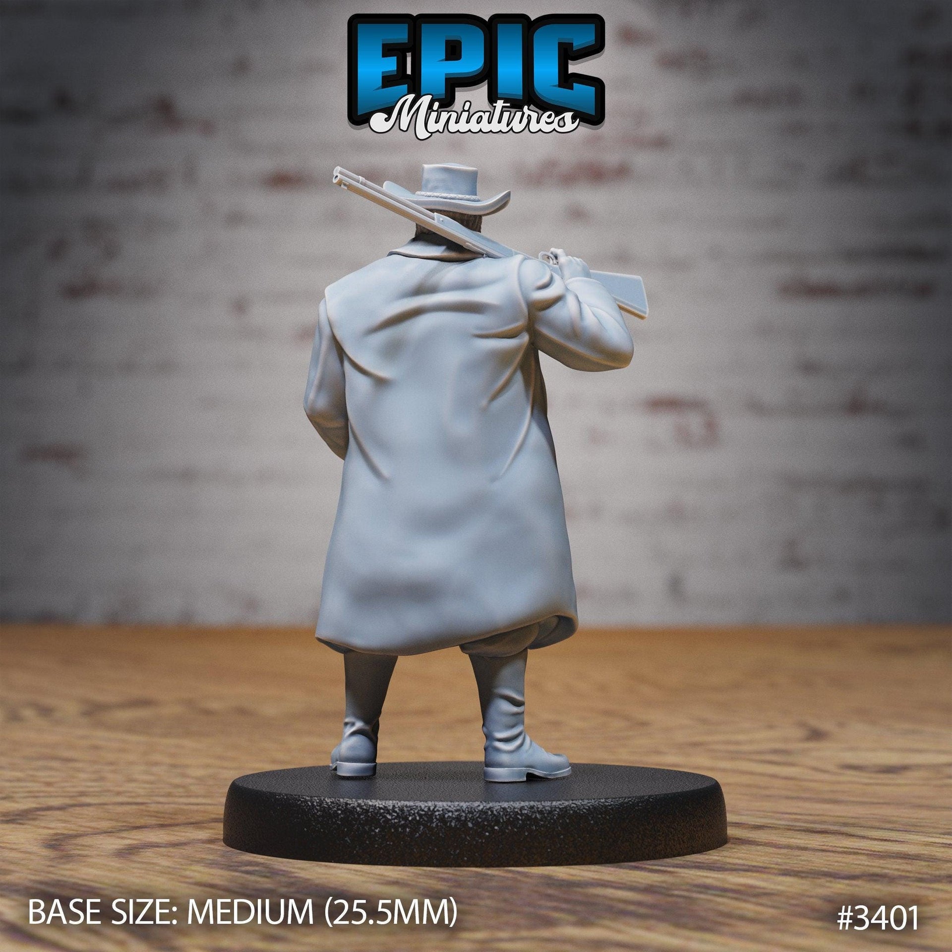 Marshal- Epic Miniatures | 28mm | 32mm | Fantasy Wild West | Sheriff | Cowboy | Rifle Sharpshooter