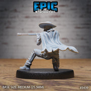 Undead Gunslinger - Epic Miniatures | 28mm | 32mm | Fantasy Wild West | six armed | Cowboy | Rifle | Skeleton | Zombie