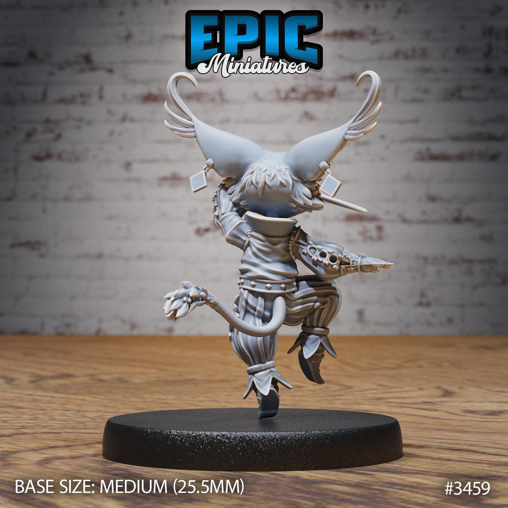 Gallant Cat - Epic Miniatures | Ninth Age | 32mm | Chivalry Garden | Cavalry | Fighter | Tabaxi | Rogue | Bandit | Thief | Catfolk