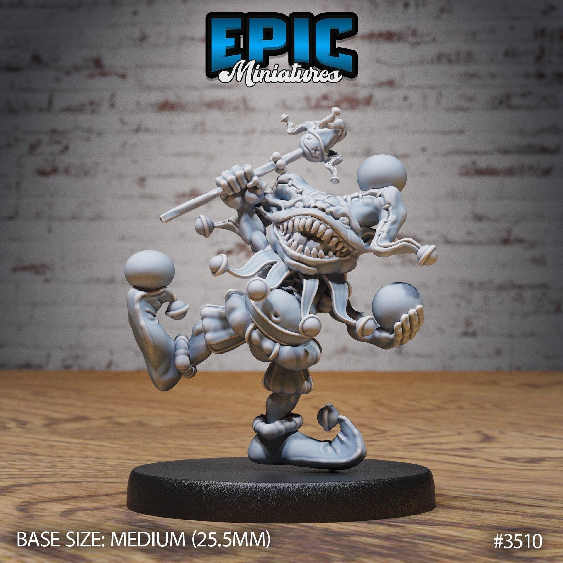 Goblin Clown - Epic Miniatures | Ninth Age | 32mm | Nightsky Carnival | Circus | Big Top | Trickster | Jester