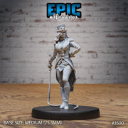Show Director Female - Epic Miniatures | Ninth Age | 32mm | Nightsky Carnival | Circus | Big Top | Ringmaster | Bard | Performer |