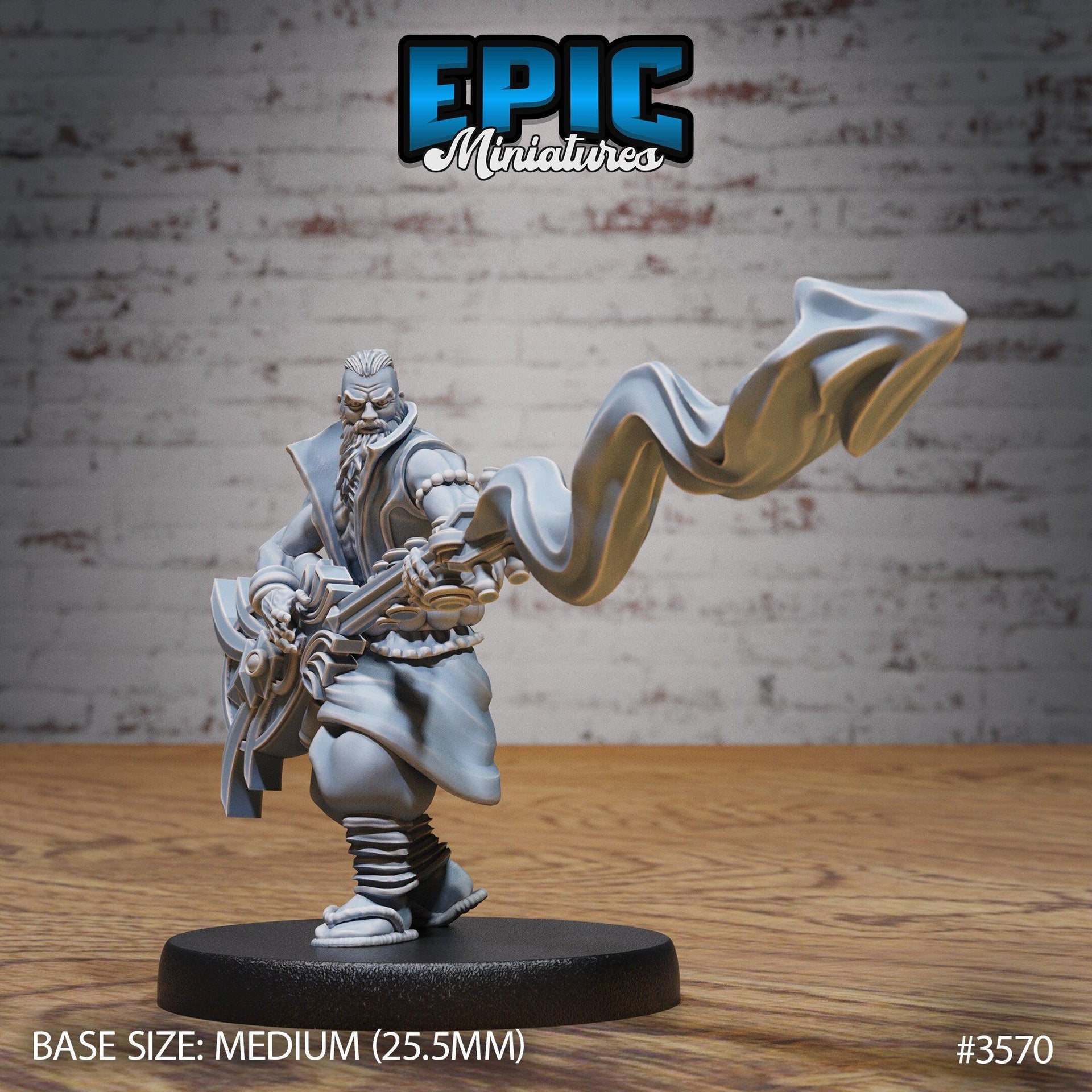 Orient Metal Bard - Epic Miniatures | Ninth Age | 32mm |Iron Fist Tournament | Instrument | Guitar | Magic