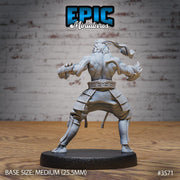 Fire Style Kung Fu Master - Epic Miniatures | Ninth Age | 32mm |Iron Fist Tournament | Martial Artist | Fighter | Brawler | Monk