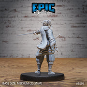 Dark Kunoichi - Epic Miniatures | Ninth Age | 32mm |Iron Fist Tournament | Ninja | Rogue | Assassin