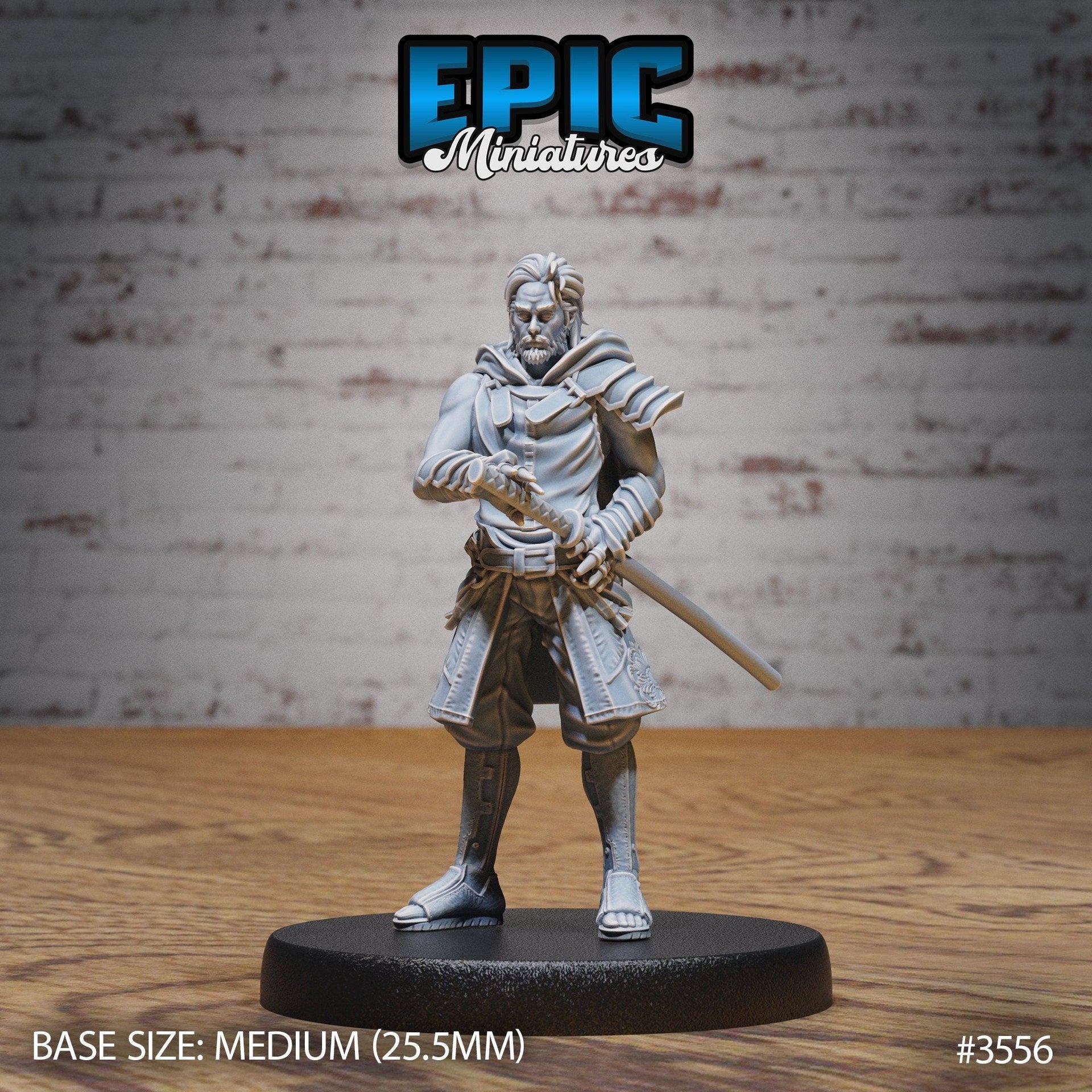 Katana Master - Epic Miniatures | Ninth Age | 32mm |Iron Fist Tournament | Fighter | Samurai | Swordsman