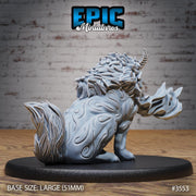 Guardian Fu Dog - Epic Miniatures | Ninth Age | 32mm |Iron Fist Tournament | Chinese Guardian Lion | Fire breathing