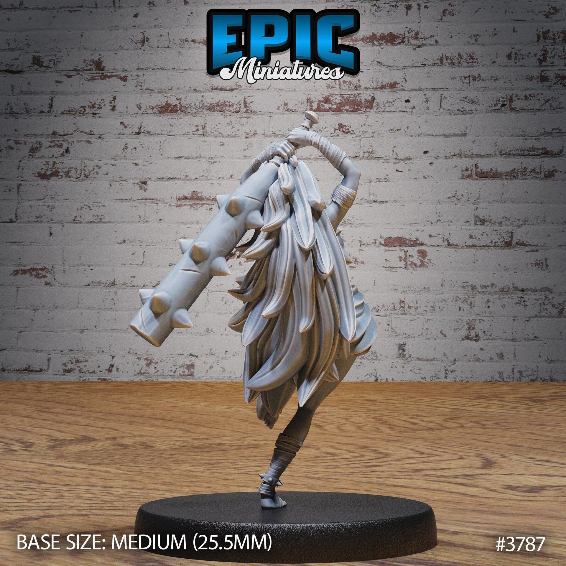 Blue Oni Girl - Epic Miniatures | 28mm | 32mm | Oni Nightmare | Yokai | Demon | Japanese Folklore | Ogre