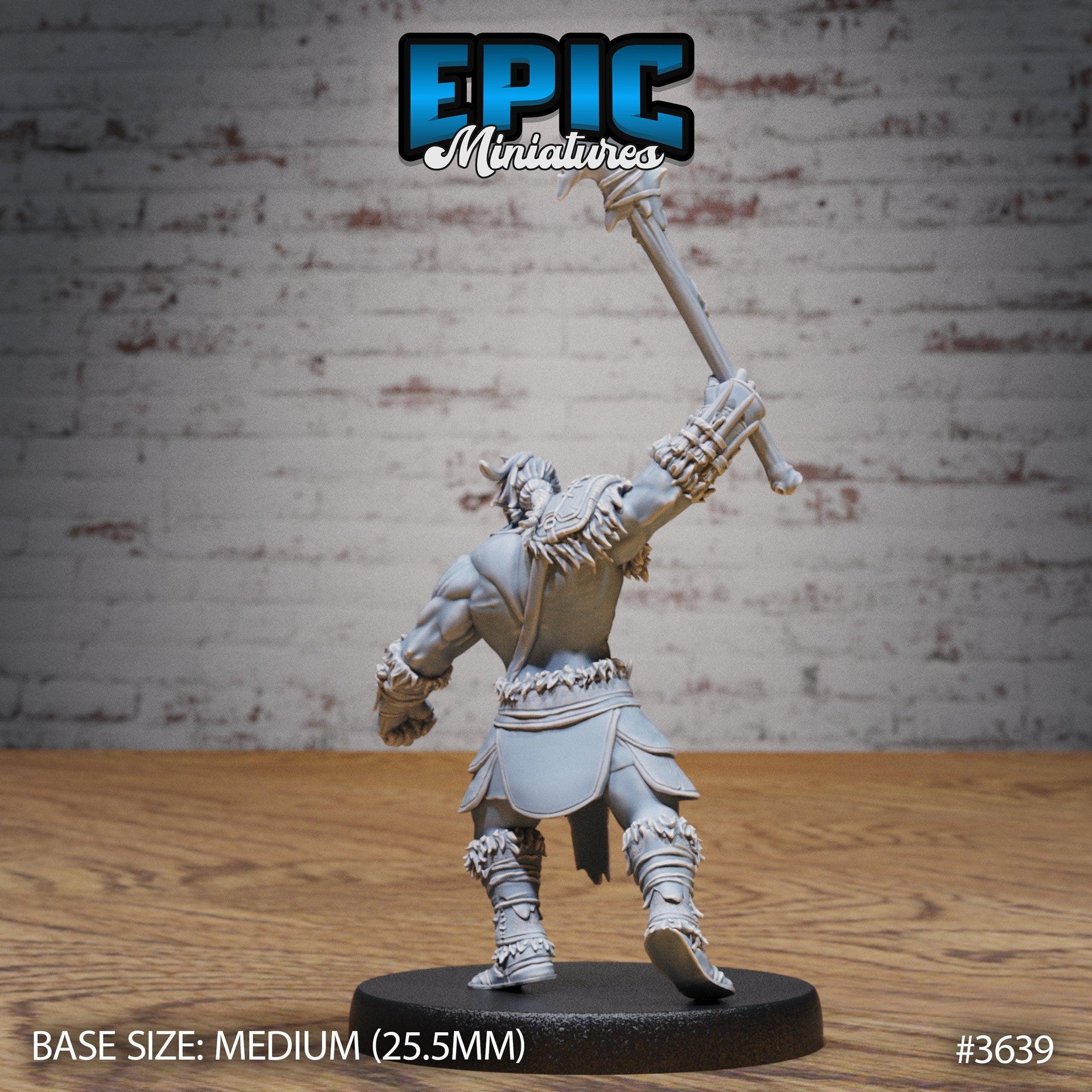Barbarian Tribe Male- Epic Miniatures | 32mm | Ice Age Madness | Fighter | Warrior | Hunter | Cooking | Camp