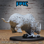 Wooly Rhino - Epic Miniatures | 32mm | Ice Age Madness | Prehistoric | Elasmotherium