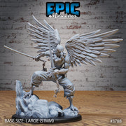 Tengu Bird Folk Lord - Epic Miniatures | 28mm | 32mm | Oni Nightmare | Fighter | Warrior | Monk | Eagle