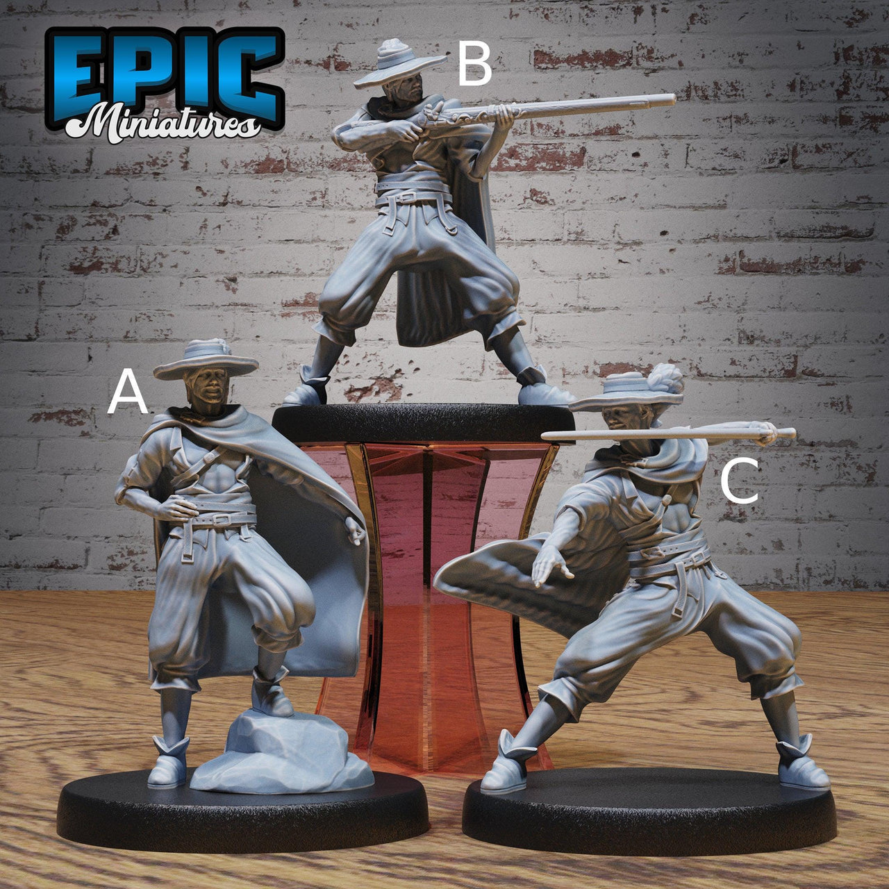 Musketeer Adventurer - Epic Miniatures | New World Conquest | 28mm | 32mm | Mercenary | Rogue | Bandit