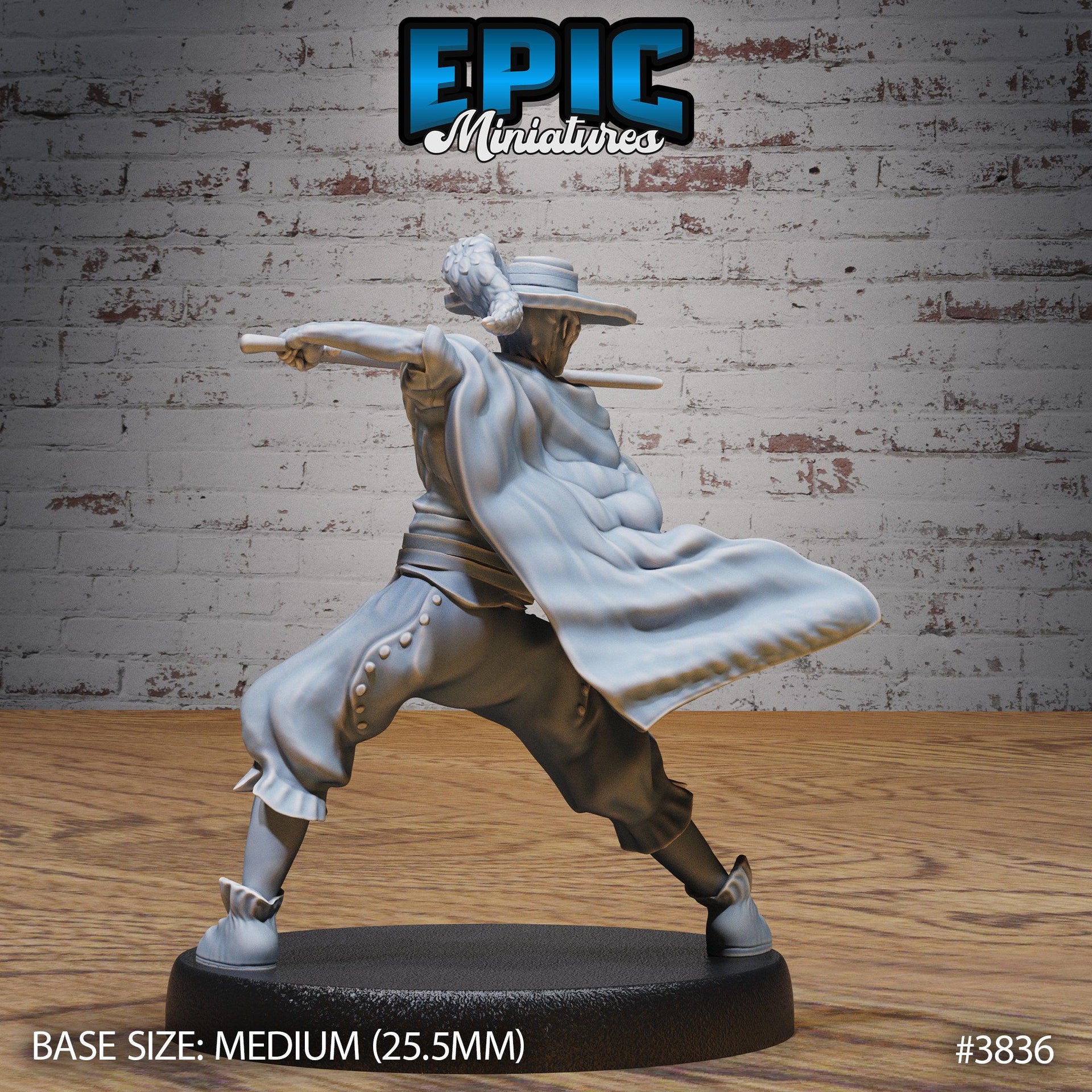 Musketeer Adventurer - Epic Miniatures | New World Conquest | 28mm | 32mm | Mercenary | Rogue | Bandit