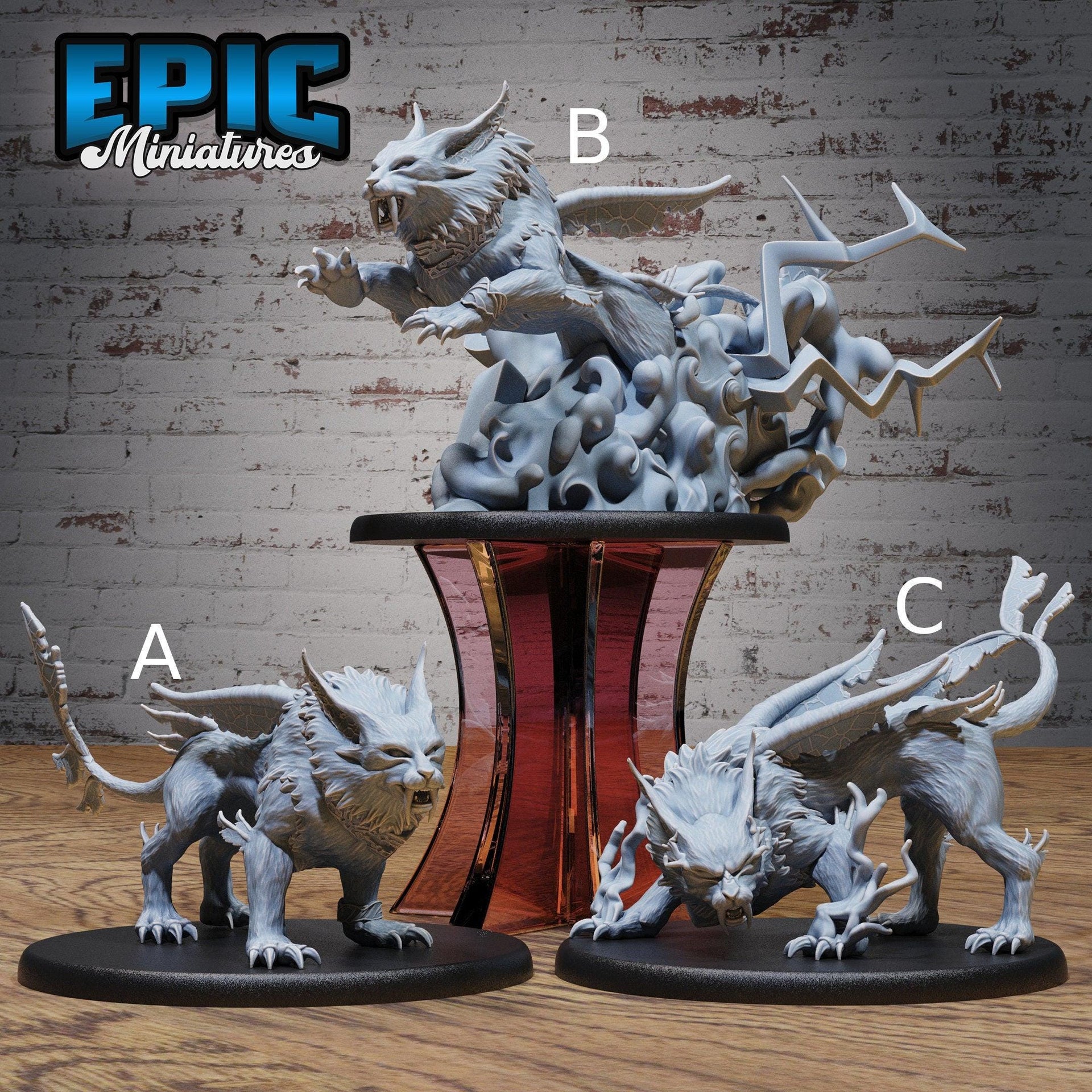 Apex Rain Forest Cat - Epic Miniatures | New World Conquest | 28mm | 32mm | Tiger | Lightning | Elemental