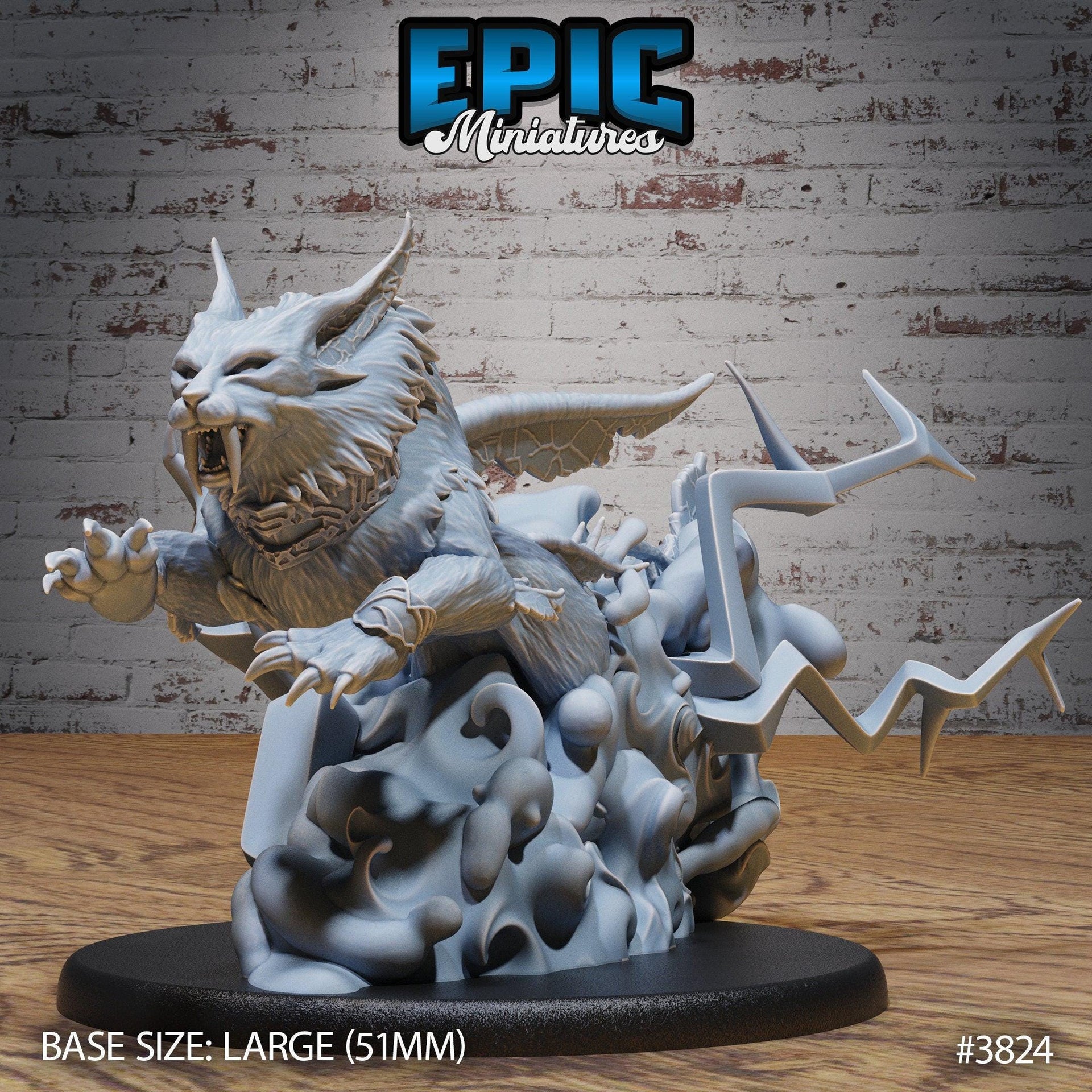 Apex Rain Forest Cat - Epic Miniatures | New World Conquest | 28mm | 32mm | Tiger | Lightning | Elemental