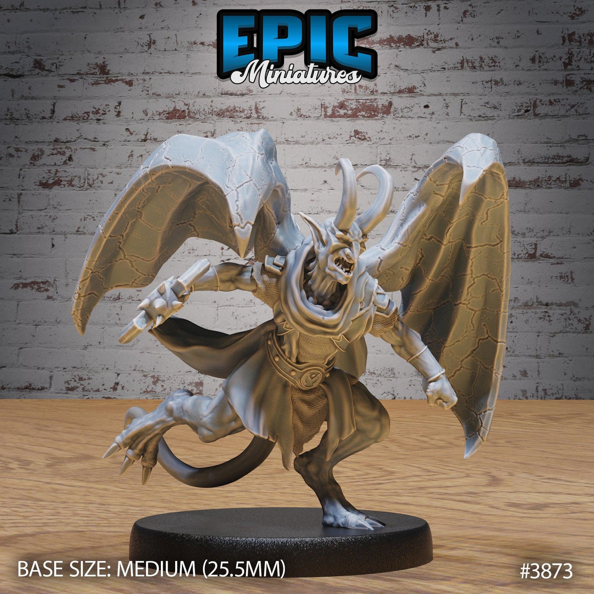 Graveyard Gargoyle - Epic Miniatures | Gruesome Graveyard | 28mm | 32mm | Statue| Haunted | Demon