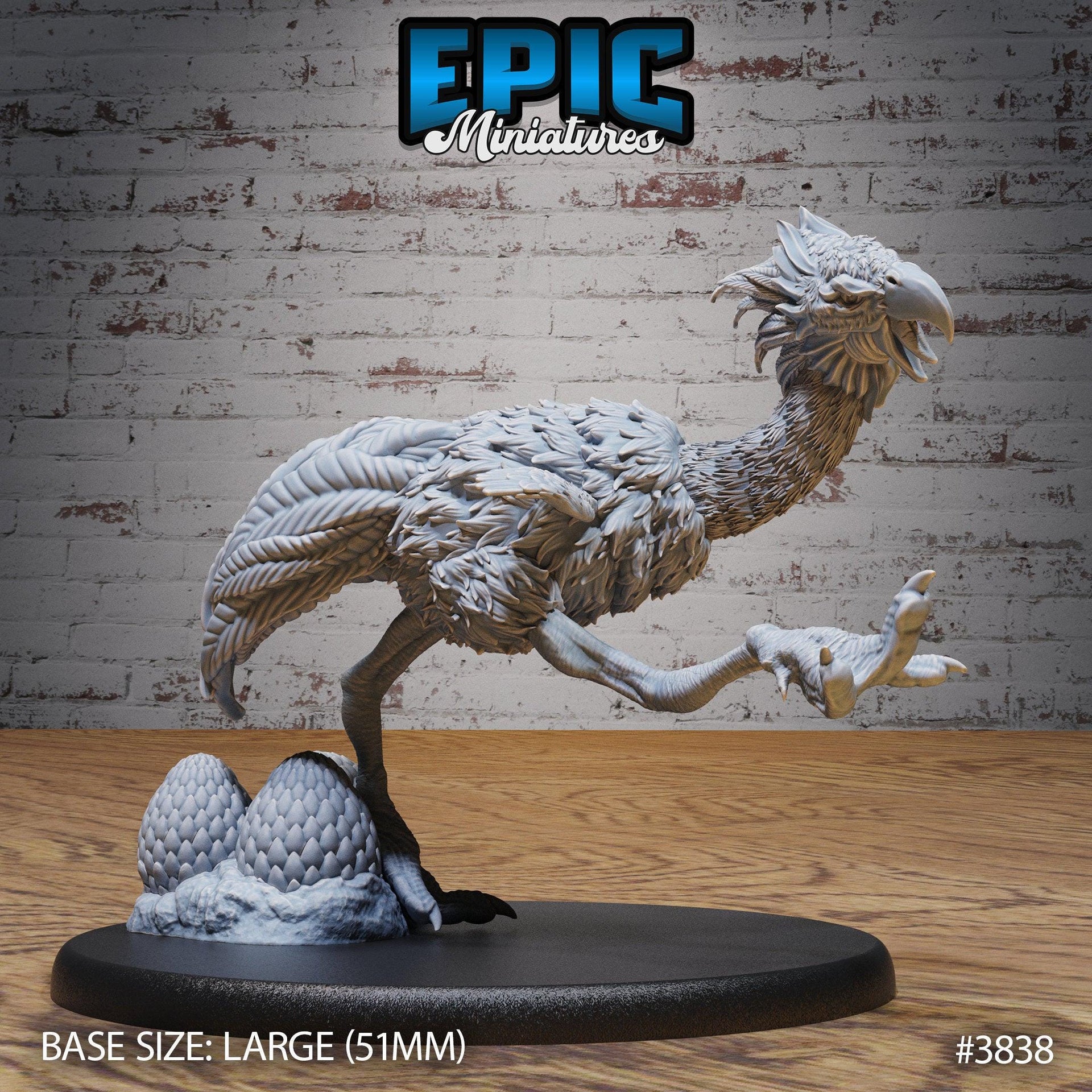Terror Bird Classic - Epic Miniatures | New World Conquest | 28mm | 32mm | Dinosaur | Ostrich