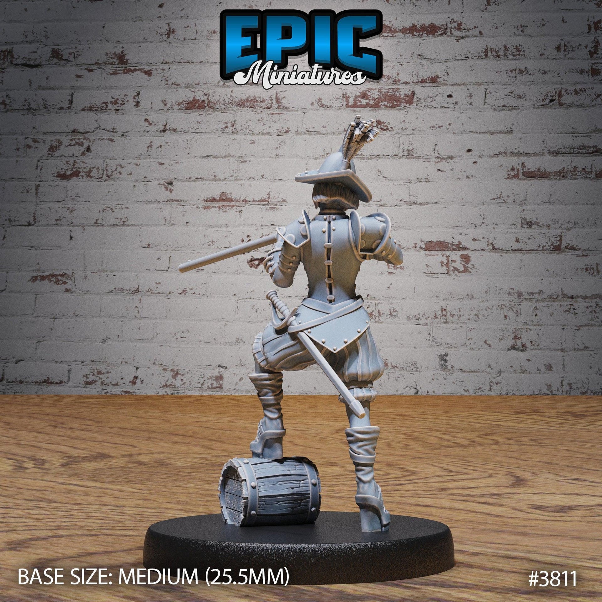 Young Conquistador Female - Epic Miniatures | New World Conquest | 28mm | 32mm | Spanish | Knight | Musketeer