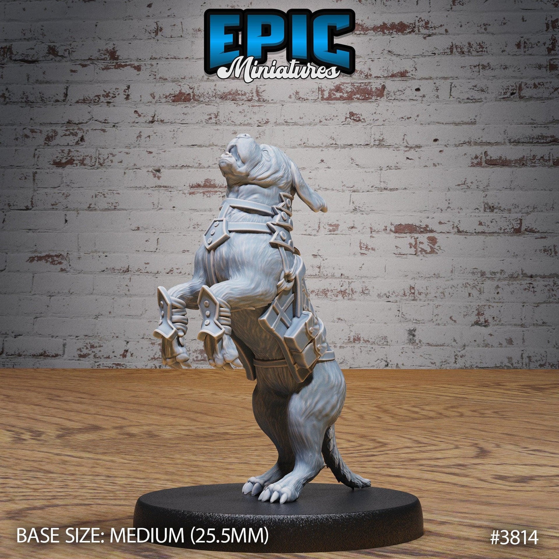 Raid Dog - Epic Miniatures | New World Conquest | 28mm | 32mm | Armor | Hunting | mastiff