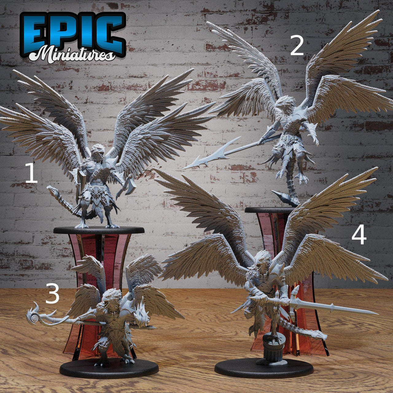 Demon Lord Pazuzu - Epic Miniatures | 28mm | 32mm | Demonic Guild | Eagle | Bird folk