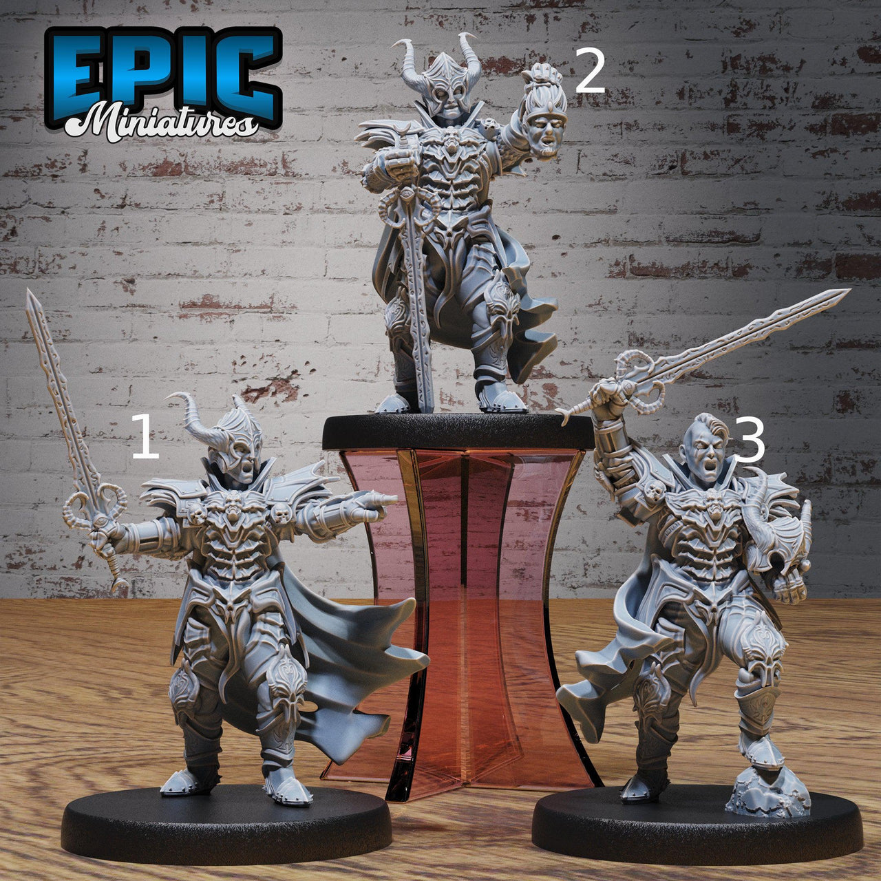 Black Guard Knight - Epic Miniatures | 28mm | 32mm | Demonic Guild | Chaos | Dark Paladin