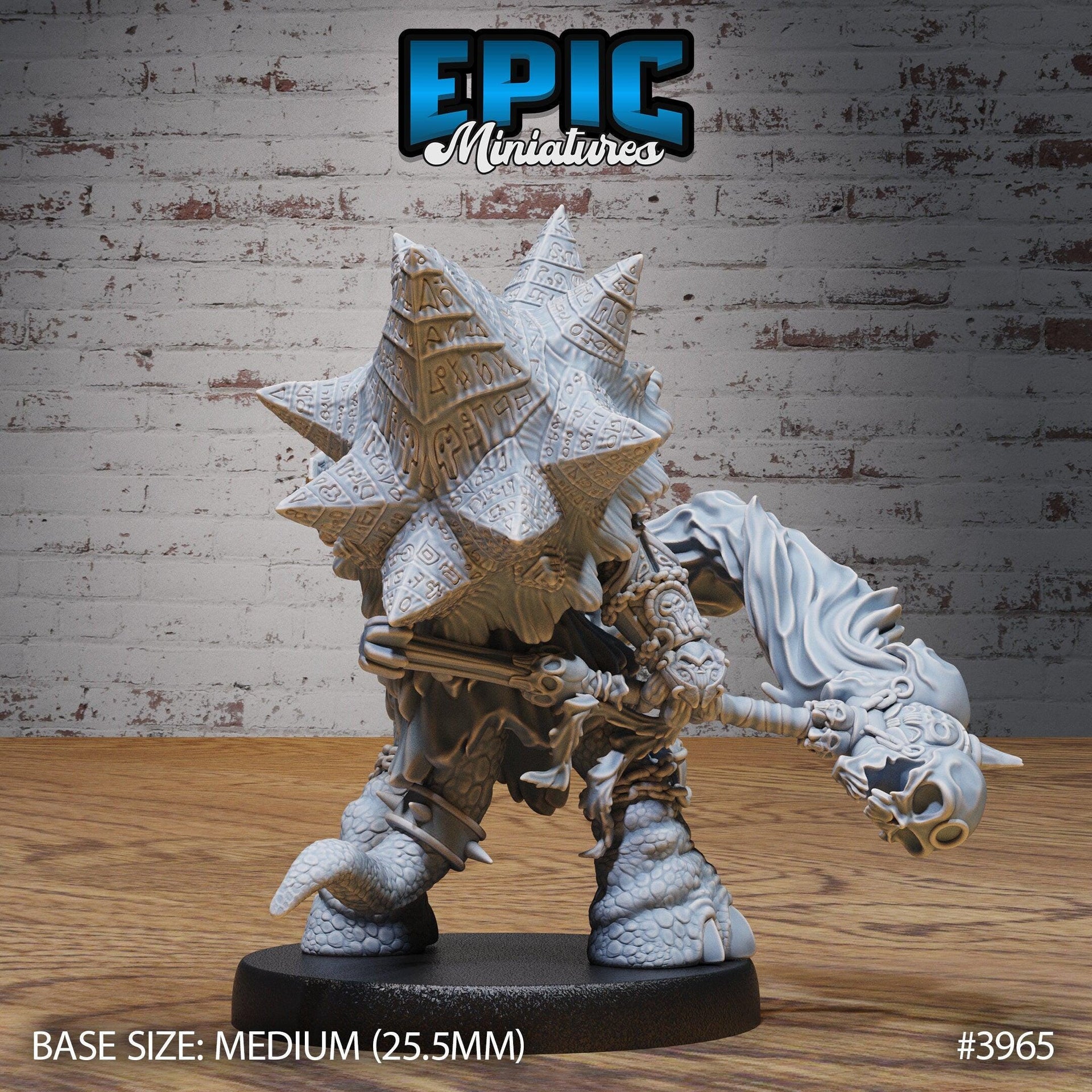 Turtle Folk Necromancer - Epic Miniatures | 32mm | Sinister Harbor | Warlock | Sorcerer