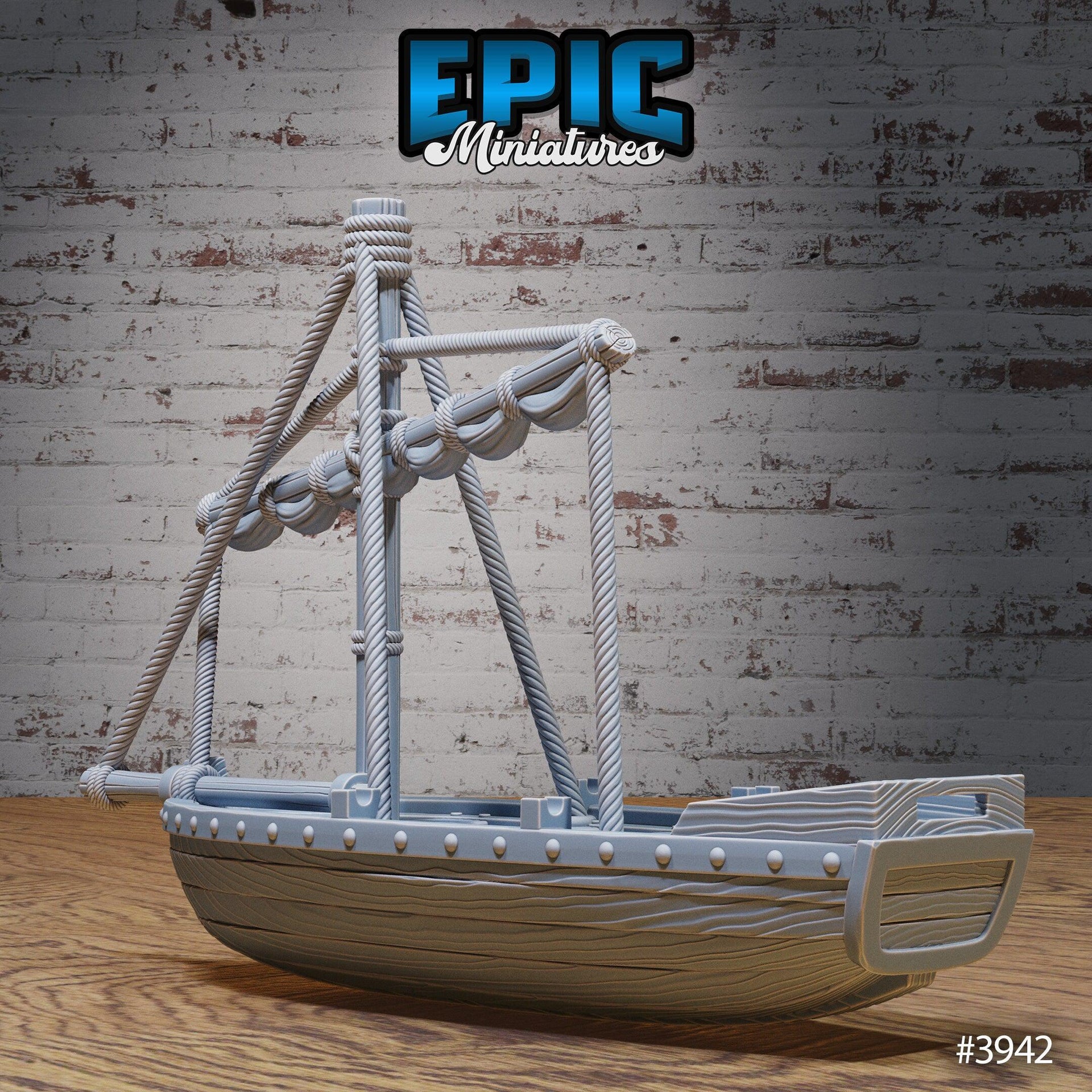 Harbor Boats - Epic Miniatures | Sinister Harbor | D&D | Wargaming | Roleplaying Games | 32mm | Sail | Shipwreck