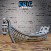 Harbor Boats - Epic Miniatures | Sinister Harbor | D&D | Wargaming | Roleplaying Games | 32mm | Sail | Shipwreck