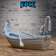 Harbor Boats - Epic Miniatures | Sinister Harbor | D&D | Wargaming | Roleplaying Games | 32mm | Sail | Shipwreck