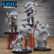 Orc Villagers- Epic Miniatures | 32mm | Festival Village | Brewer | Cook | Blacksmith | Farmer | Bard | Accordion