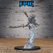 Fire Elemental Female - Epic Miniatures | Elemental Lands | 28mm | 32mm | Demon | Fighter
