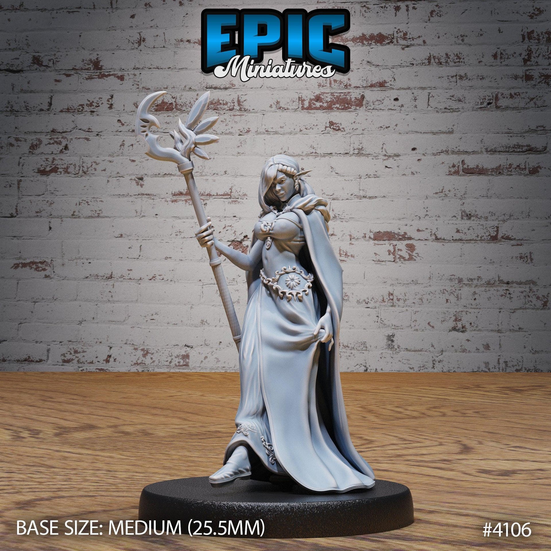 Elf Queen- Epic Miniatures | Elven Storm | 28mm | 32mm | Mage | Wizard | Sorcerer