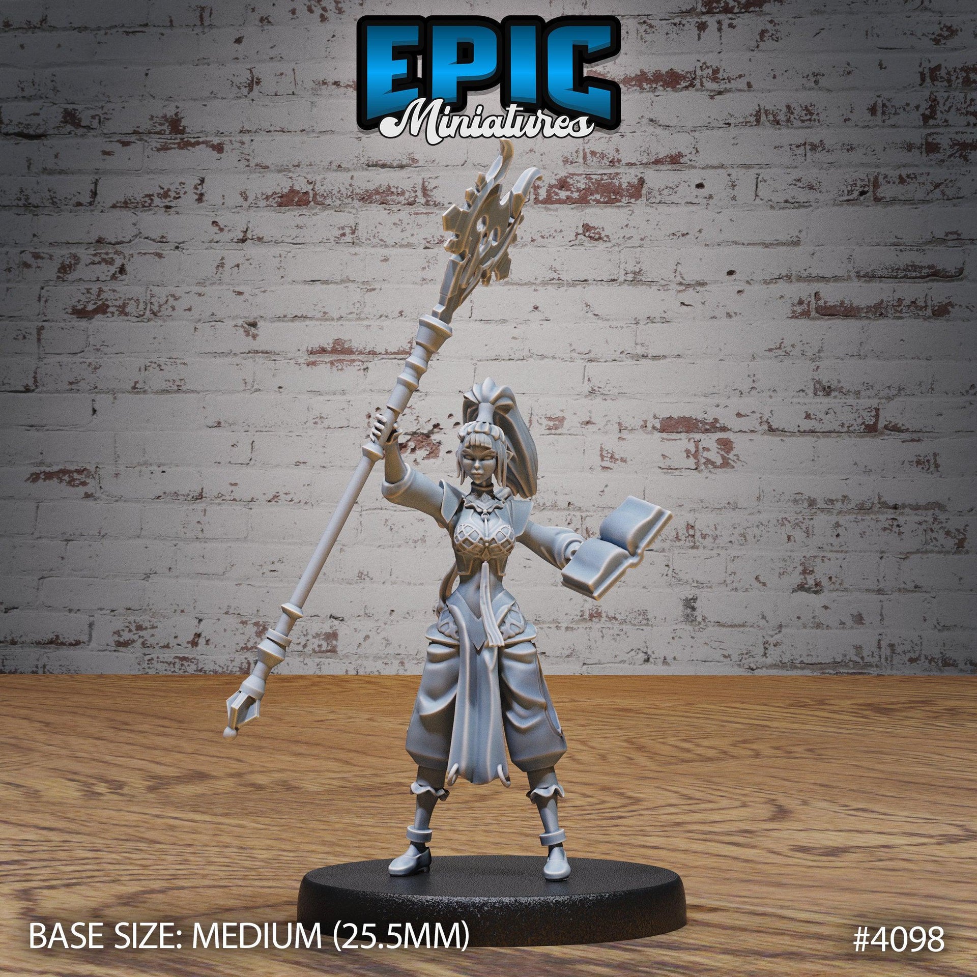 Elf Sorceress - Epic Miniatures | Elven Storm | 28mm | 32mm | Mage | Wizard