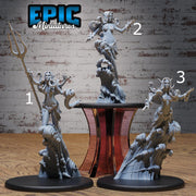 Water Elemental Female - Epic Miniatures | Elemental Lands | 28mm | 32mm | Frog Man | Elemental | Genie