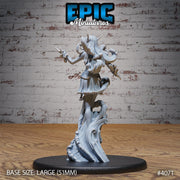 Water Elemental Female - Epic Miniatures | Elemental Lands | 28mm | 32mm | Frog Man | Elemental | Genie